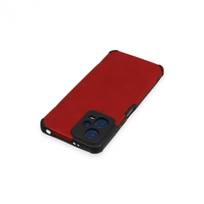 Xiaomi Redmi Note 12 5g Kılıf Loop Deri Silikon - Kırmızı