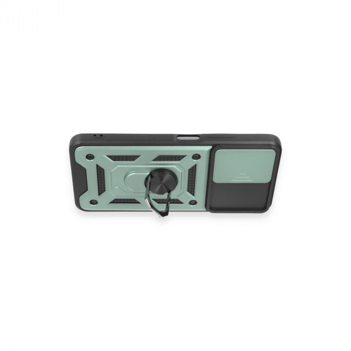 Xiaomi Redmi Note 12 5g Kılıf Pars Lens Yüzüklü Silikon - Yeşil