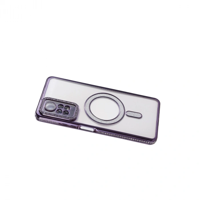Xiaomi Redmi Note 12 Pro 4g Joke Simli Magneticsafe Kılıf - Derin Mor