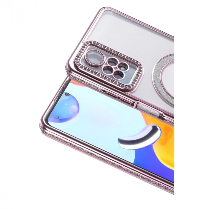 Xiaomi Redmi Note 12 Pro 4g Joke Simli Magneticsafe Kılıf - Pembe