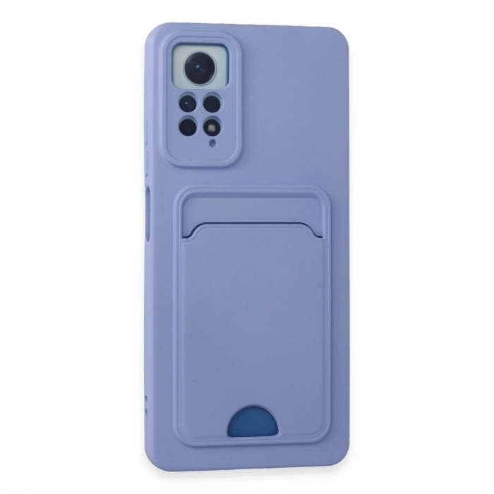 Xiaomi Redmi Note 12 Pro 4g Kılıf Kelvin Kartvizitli Silikon - Lila