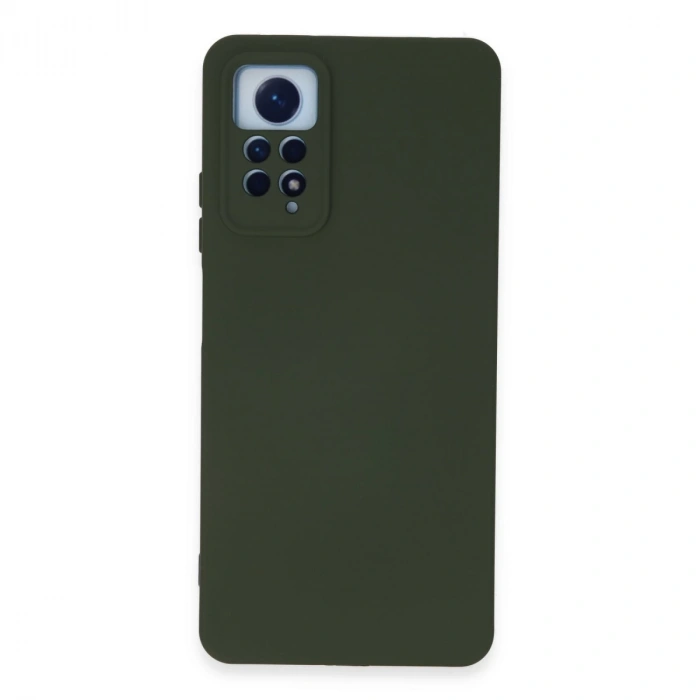 Xiaomi Redmi Note 12 Pro 4g Kılıf Nano İçi Kadife Silikon - Koyu Yeşil