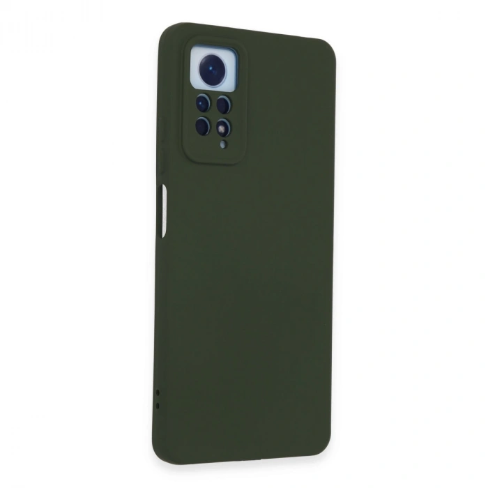 Xiaomi Redmi Note 12 Pro 4g Kılıf Nano İçi Kadife Silikon - Koyu Yeşil