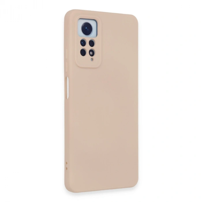 Xiaomi Redmi Note 12 Pro 4g Kılıf Nano İçi Kadife Silikon - Pudra