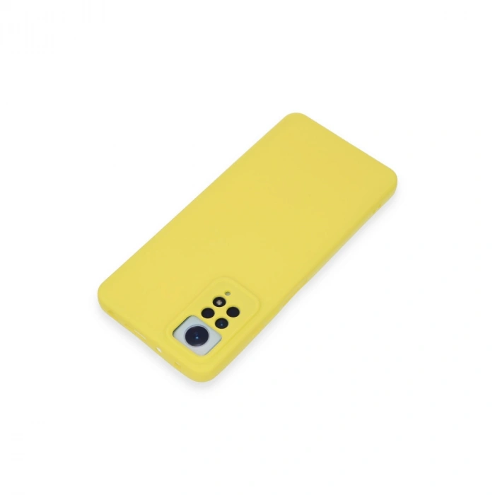 Xiaomi Redmi Note 12 Pro 4g Kılıf Nano İçi Kadife Silikon - Sarı