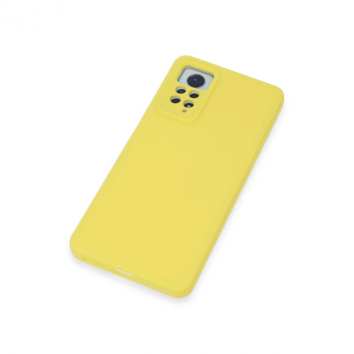 Xiaomi Redmi Note 12 Pro 4g Kılıf Nano İçi Kadife Silikon - Sarı