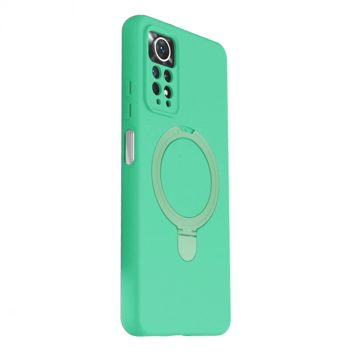 Xiaomi Redmi Note 12 Pro 4g Regal Magsafe Standlı Kapak - Yeşil