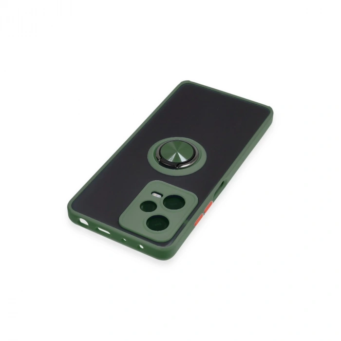 Xiaomi Redmi Note 12 Pro 5g Kılıf Montreal Yüzüklü Silikon Kapak - Yeşil