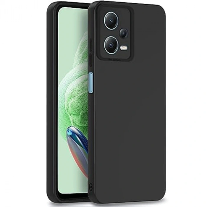 Xiaomi Redmi Note 12 Pro 5g Kılıf Nano İçi Kadife Silikon - Siyah