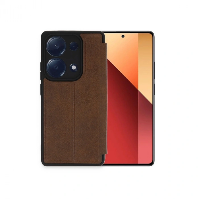 Xiaomi Redmi Note 13 Pro 4g Kılıf Flip Cover - Taba