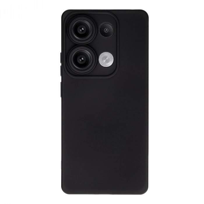 Xiaomi Redmi Note 13 Pro 4g Kılıf Nano İçi Kadife Silikon - Siyah