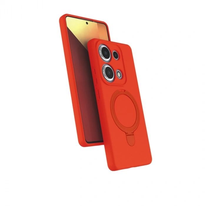 Xiaomi Redmi Note 13 Pro 4g Regal Magsafe Standlı Kapak - Turuncu