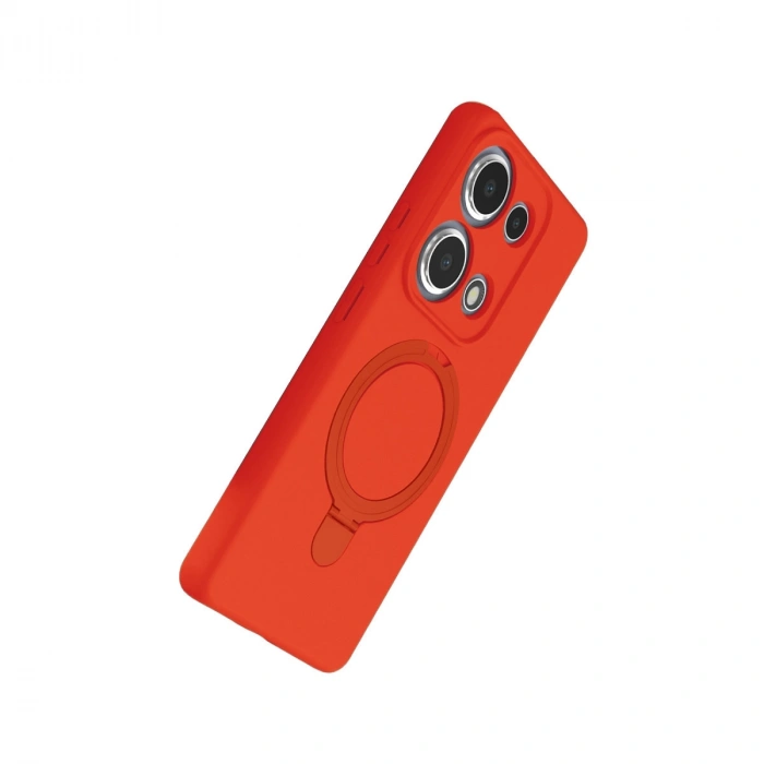 Xiaomi Redmi Note 13 Pro 4g Regal Magsafe Standlı Kapak - Turuncu