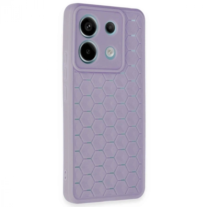 Xiaomi Redmi Note 13 Pro 5g Kılıf Petek Silikon Kapak - Lila