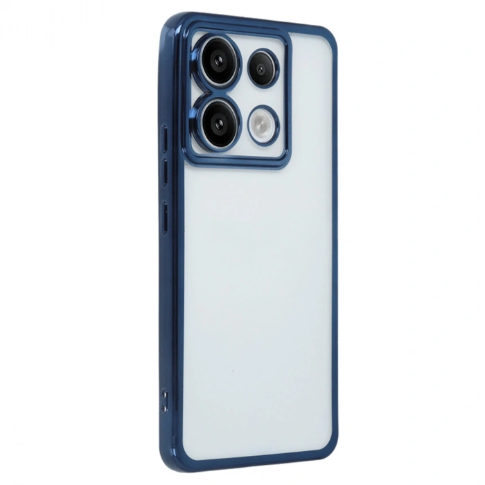 Xiaomi Redmi Note 13 Pro 5g Kılıf Razer Lensli Silikon - Sierra Blue