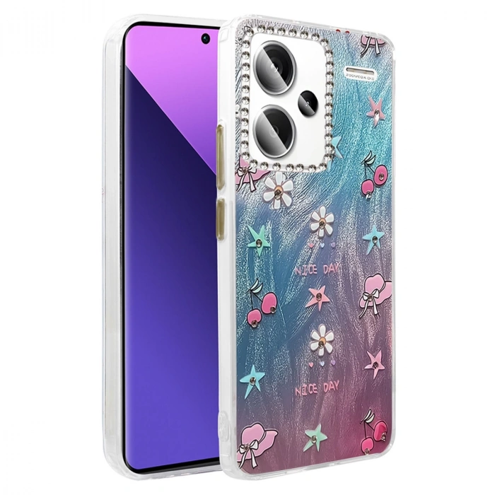 Xiaomi Redmi Note 13 Pro Plus Kılıf Blade Aynalı Desenli Kapak - Desen 4