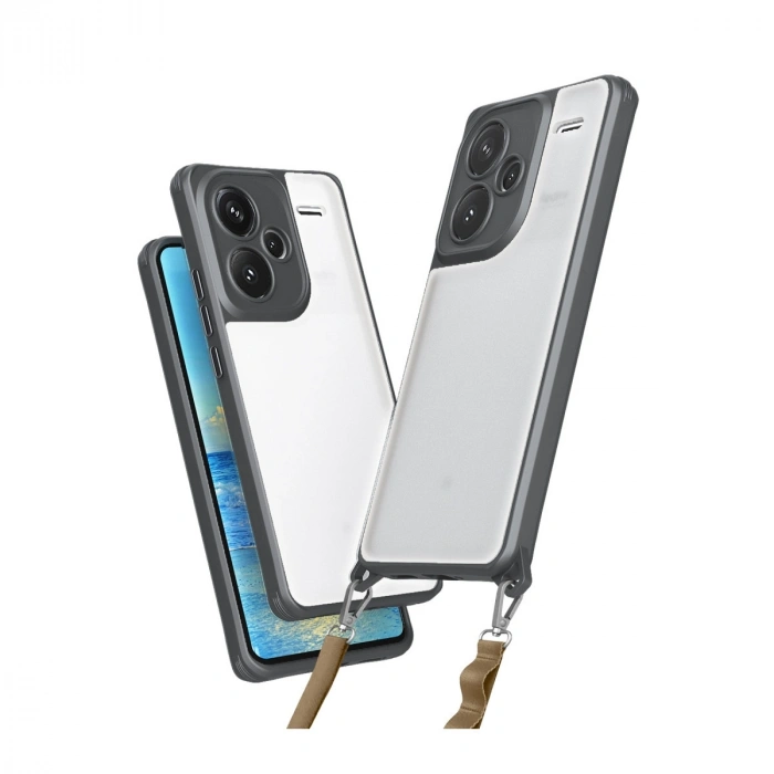 Xiaomi Redmi Note 13 Pro Plus Kılıf Penta Silikon Kılıf - Titan Gri