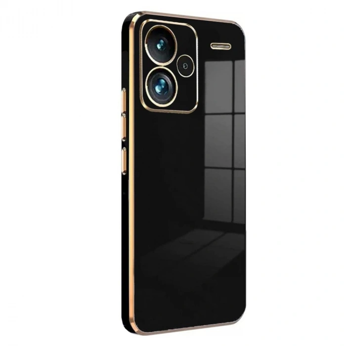 Xiaomi Redmi Note 13 Pro Plus Kılıf Volet Silikon - Siyah