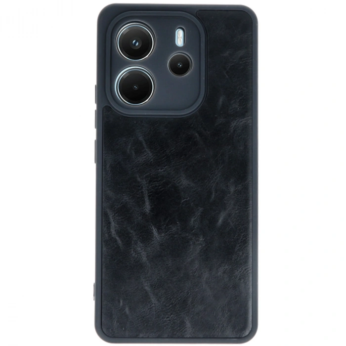 Xiaomi Redmi Note 14 4g Kılıf Aras Deri Kapak - Siyah