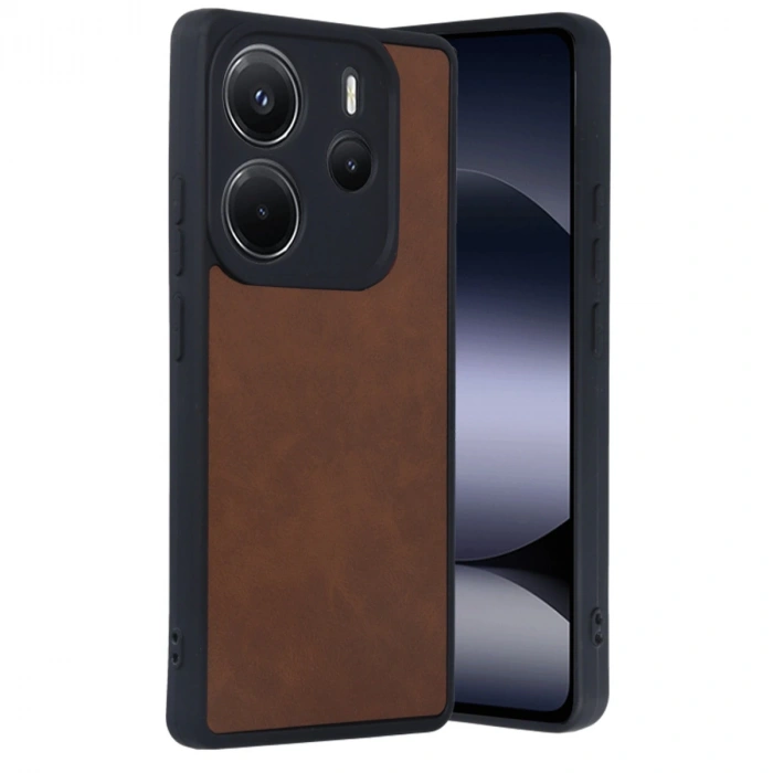 Xiaomi Redmi Note 14 4g Kılıf Aras Deri Kapak - Taba