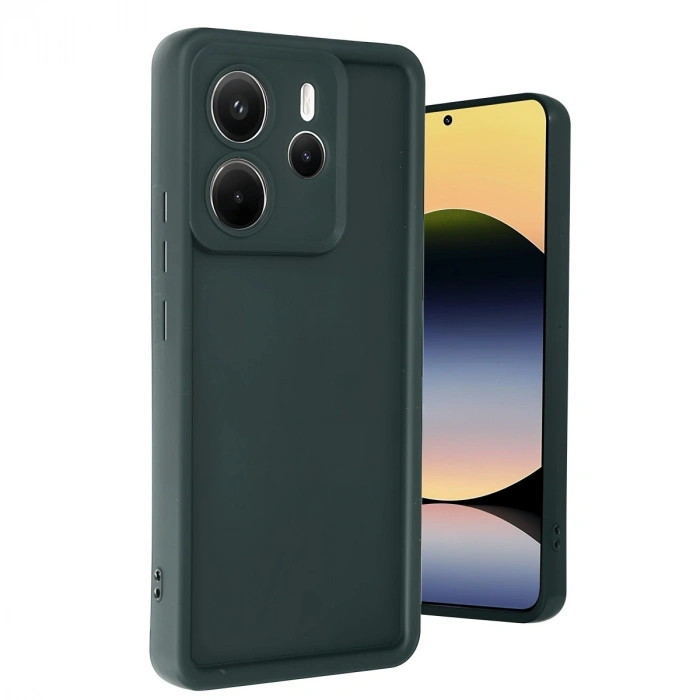 Xiaomi Redmi Note 14 4g Kılıf Viera Silikon - Koyu Yeşil