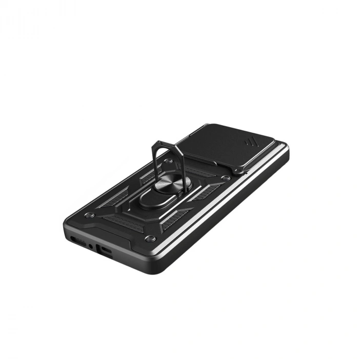 Xiaomi Redmi Note 14 4g Pars Lens Yüzüklü Silikon - Siyah