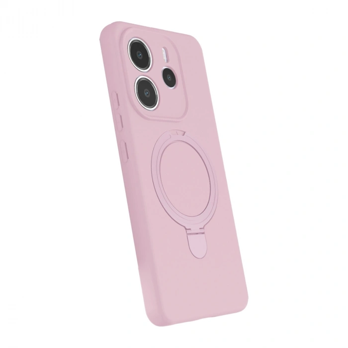 Xiaomi Redmi Note 14 4g Regal Magsafe Standlı Kapak - Açık Pembe