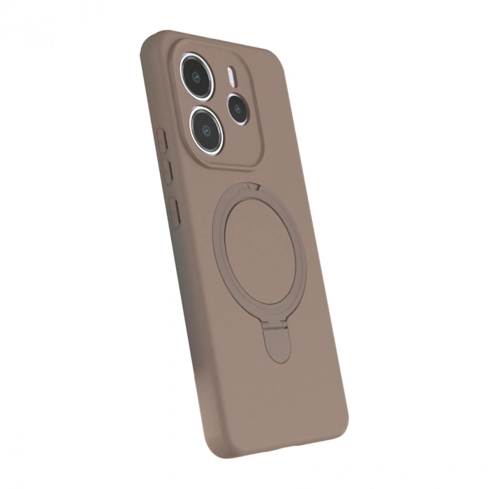 Xiaomi Redmi Note 14 4g Regal Magsafe Standlı Kapak - Çöl Titanyum