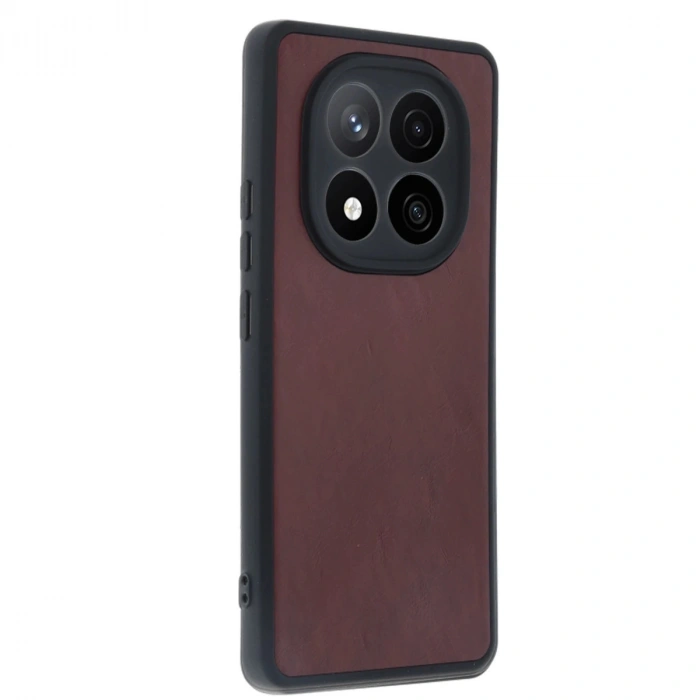 Xiaomi Redmi Note 14 Pro 4g Kılıf Aras Deri Kapak - Bordo