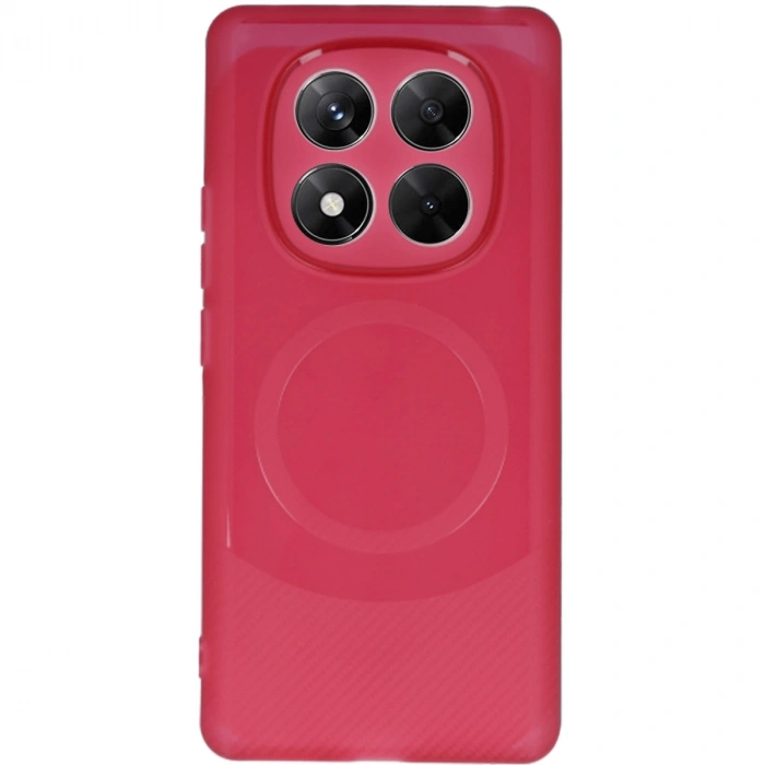 Xiaomi Redmi Note 14 Pro 4g Kılıf Maya Karbon Kapak - Bordo