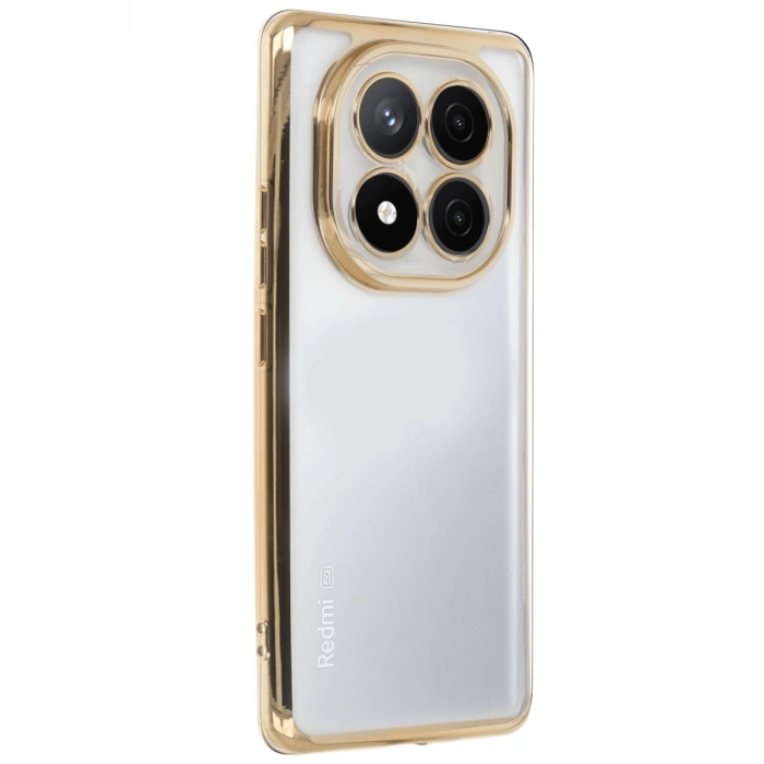Xiaomi Redmi Note 14 Pro 4g Kılıf Razer Lensli Silikon - Gold