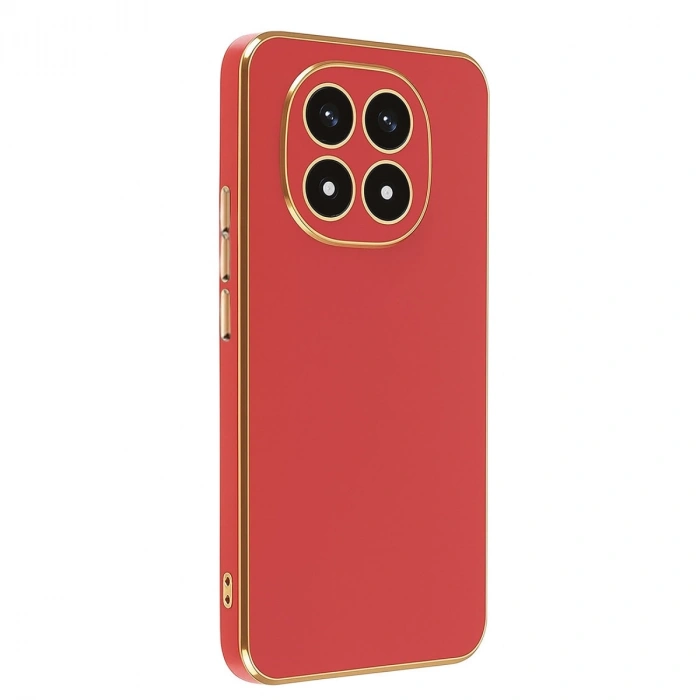 Xiaomi Redmi Note 14 Pro 4g Kılıf Volet Silikon - Kırmızı