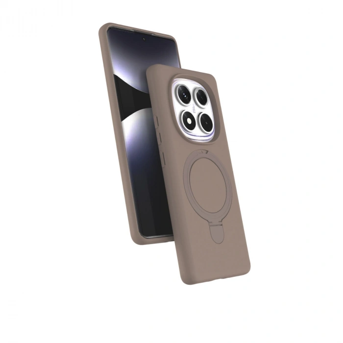Xiaomi Redmi Note 14 Pro 4g Regal Magsafe Standlı Kapak - Çöl Titanyum