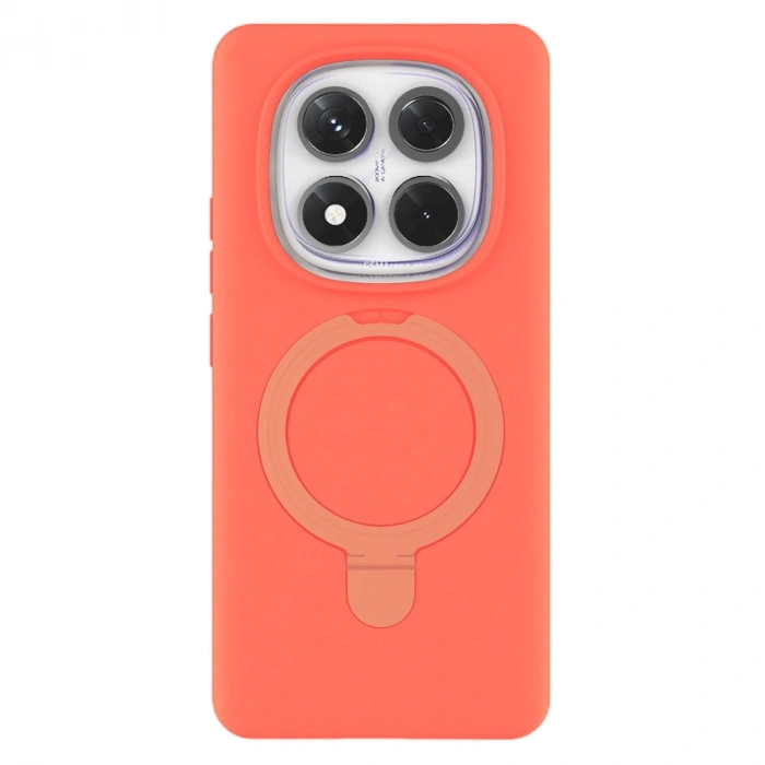 Xiaomi Redmi Note 14 Pro 4g Regal Magsafe Standlı Kapak - Turuncu