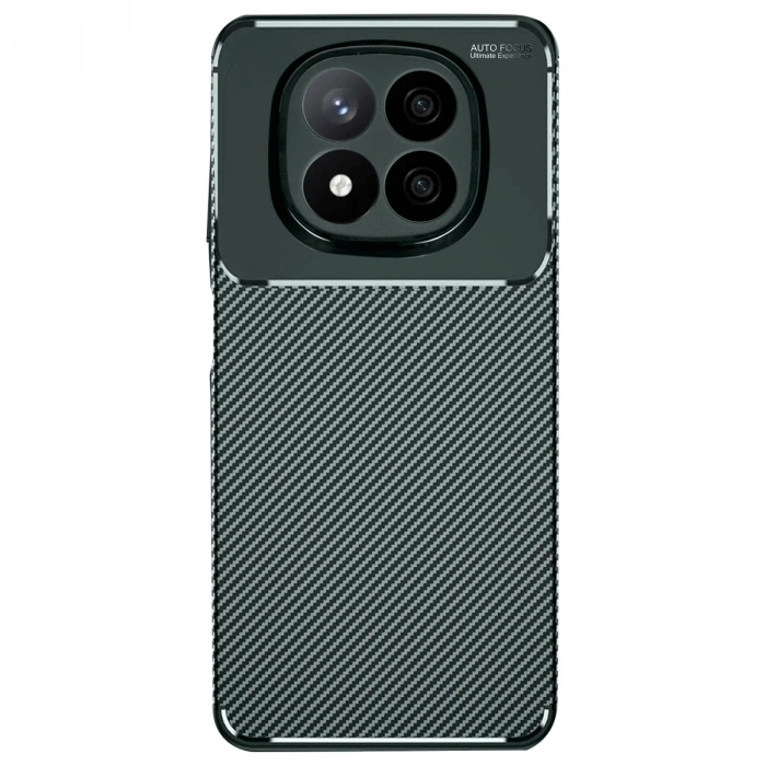 Xiaomi Redmi Note 14 Pro 5g Kılıf Auto Focus Karbon Kapak - Koyu Yeşil