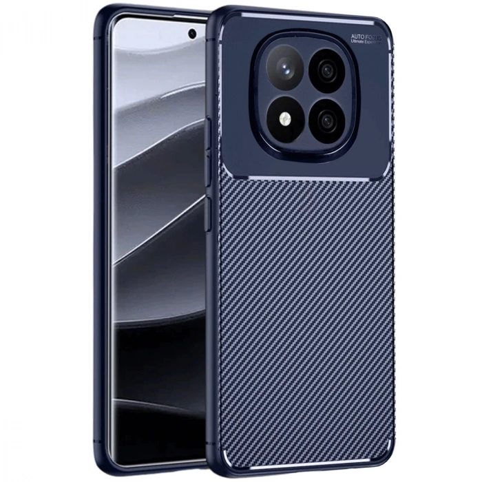 Xiaomi Redmi Note 14 Pro 5g Kılıf Auto Focus Karbon Kapak - Lacivert