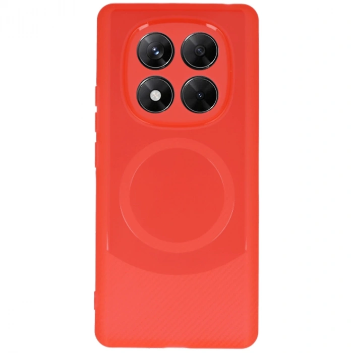 Xiaomi Redmi Note 14 Pro 5g Kılıf Maya Karbon Kapak - Kırmızı