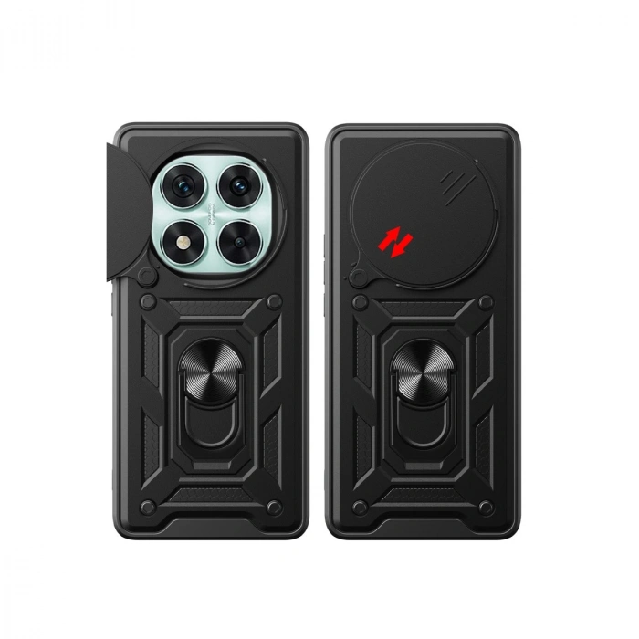 Xiaomi Redmi Note 14 Pro 5g Kılıf Pars Lens Yüzüklü Silikon - Lacivert