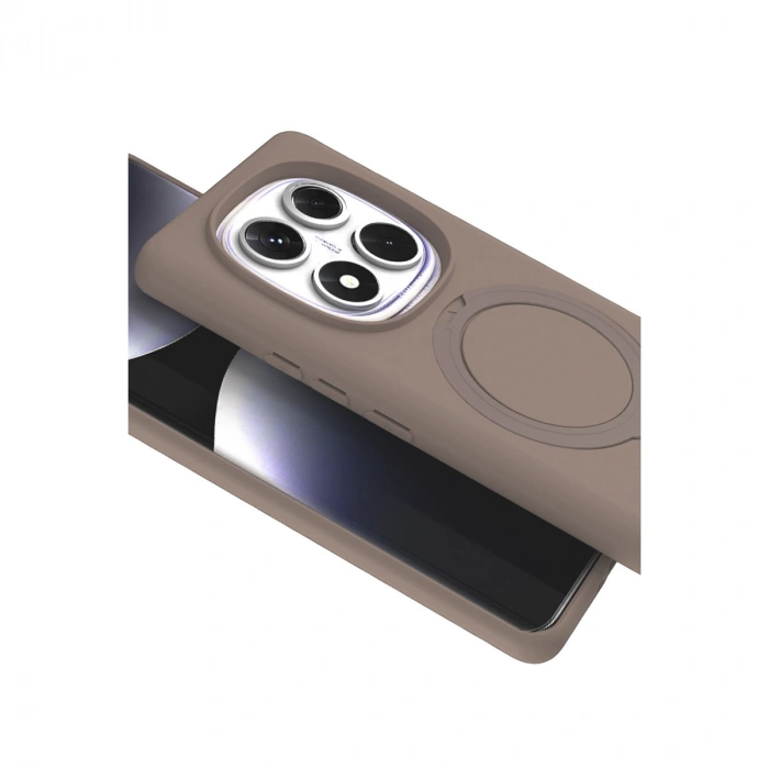 Xiaomi Redmi Note 14 Pro 5g Regal Magsafe Standlı Kapak - Çöl Titanyum