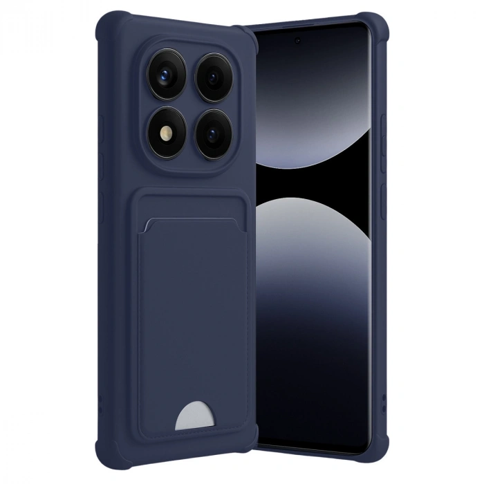 Xiaomi Redmi Note 14 Pro Plus Kelvin Kartvizitli Silikon - Lacivert
