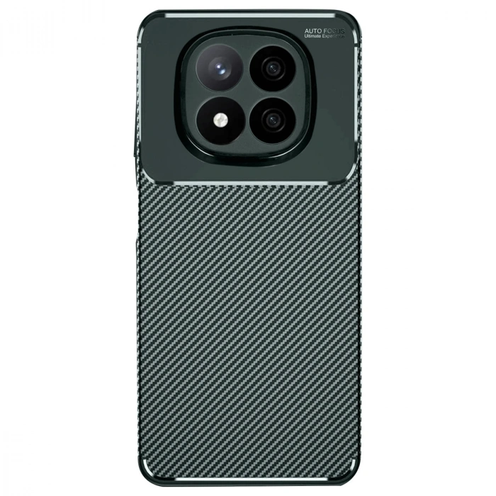 Xiaomi Redmi Note 14 Pro Plus Kılıf Auto Focus Karbon Kapak - Koyu Yeşil