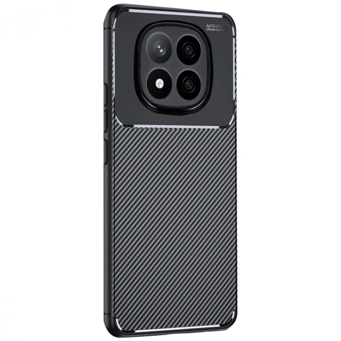 Xiaomi Redmi Note 14 Pro Plus Kılıf Auto Focus Karbon Kapak - Siyah
