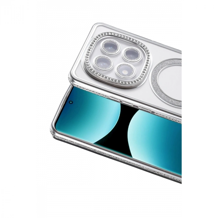 Xiaomi Redmi Note 15 4g Joke Simli Magneticsafe Kılıf - Gümüş