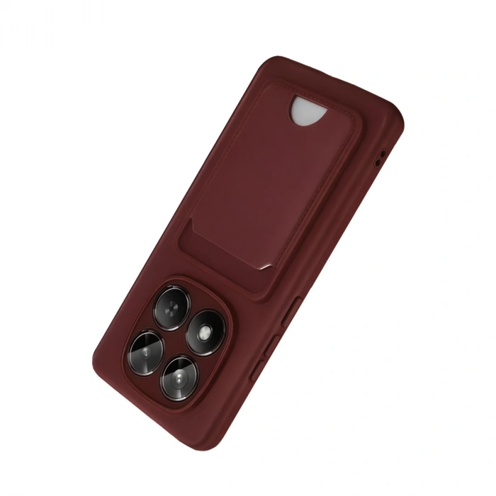 Xiaomi Redmi Note 15 Pro 4g Kelvin Kartvizitli Silikon - Bordo