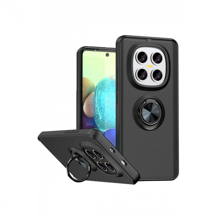 Xiaomi Redmi Note 15 Pro 4g Montreal Yüzüklü Silikon Kapak - Siyah