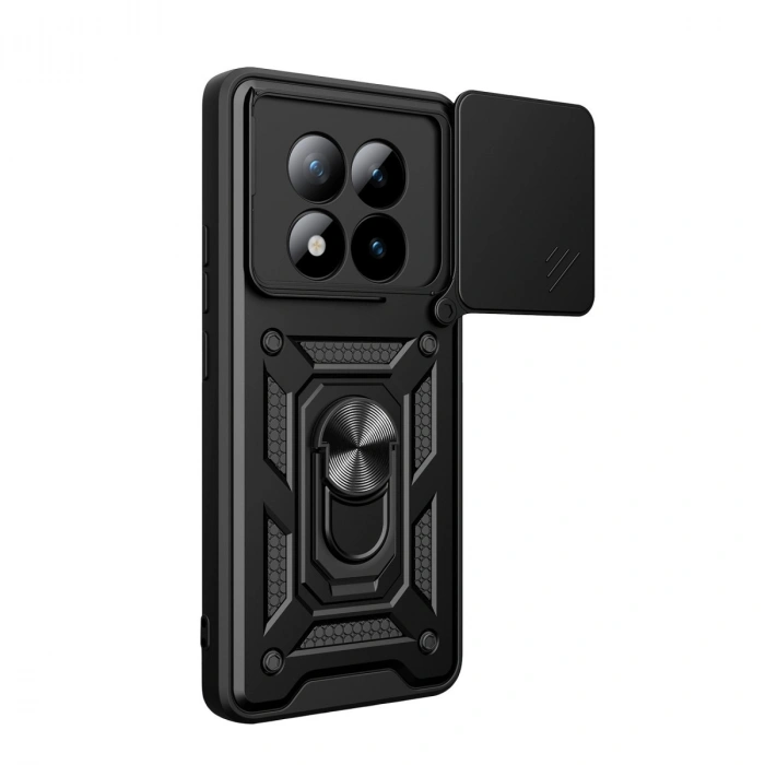 Xiaomi Redmi Note 15 Pro 4g Pars Lens Yüzüklü Silikon - Siyah