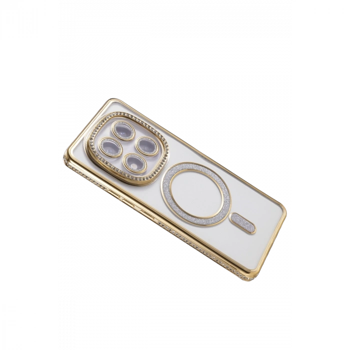 Xiaomi Redmi Note 15 Pro 5g Joke Simli Magneticsafe Kılıf - Gold