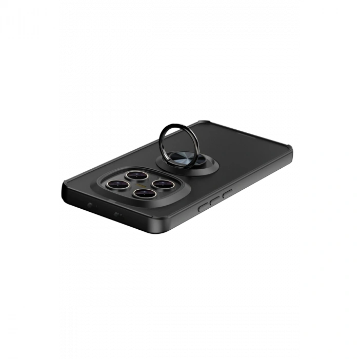 Xiaomi Redmi Note 15 Pro 5g Montreal Yüzüklü Silikon Kapak - Siyah