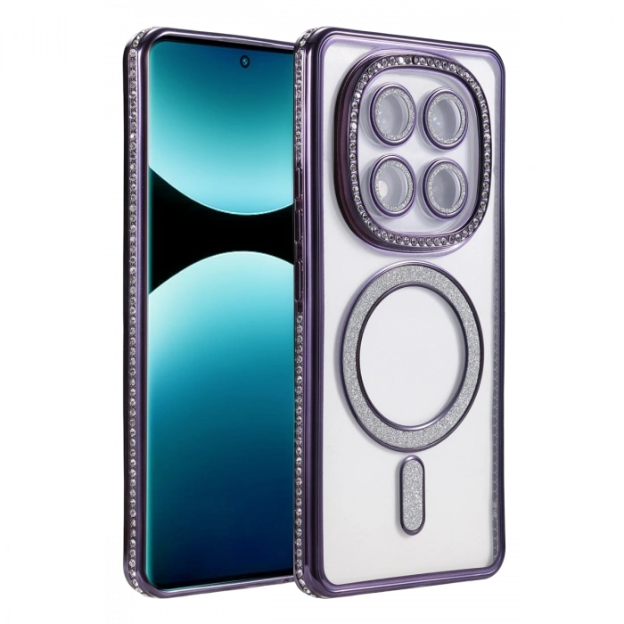 Xiaomi Redmi Note 15 Pro Plus 5g Joke Simli Magneticsafe Kılıf - Derin Mor