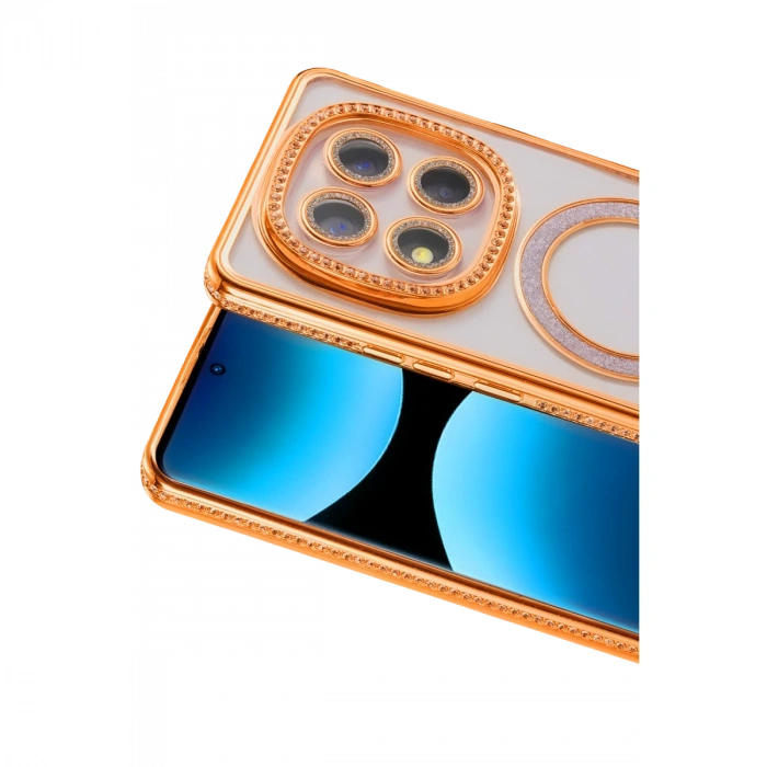 Xiaomi Redmi Note 15 Pro Plus 5g Joke Simli Magneticsafe Kılıf - Turuncu